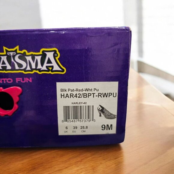 Funtasma Harley Quinn Heels | 9M Red Black White Patent NWT Cosplay Mischief - Picture 13 of 13